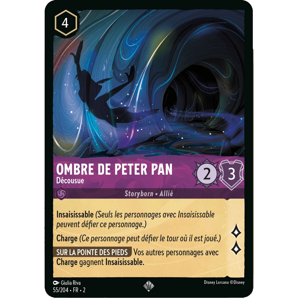 Ombre de Peter Pan 55/204 : carte Lorcana