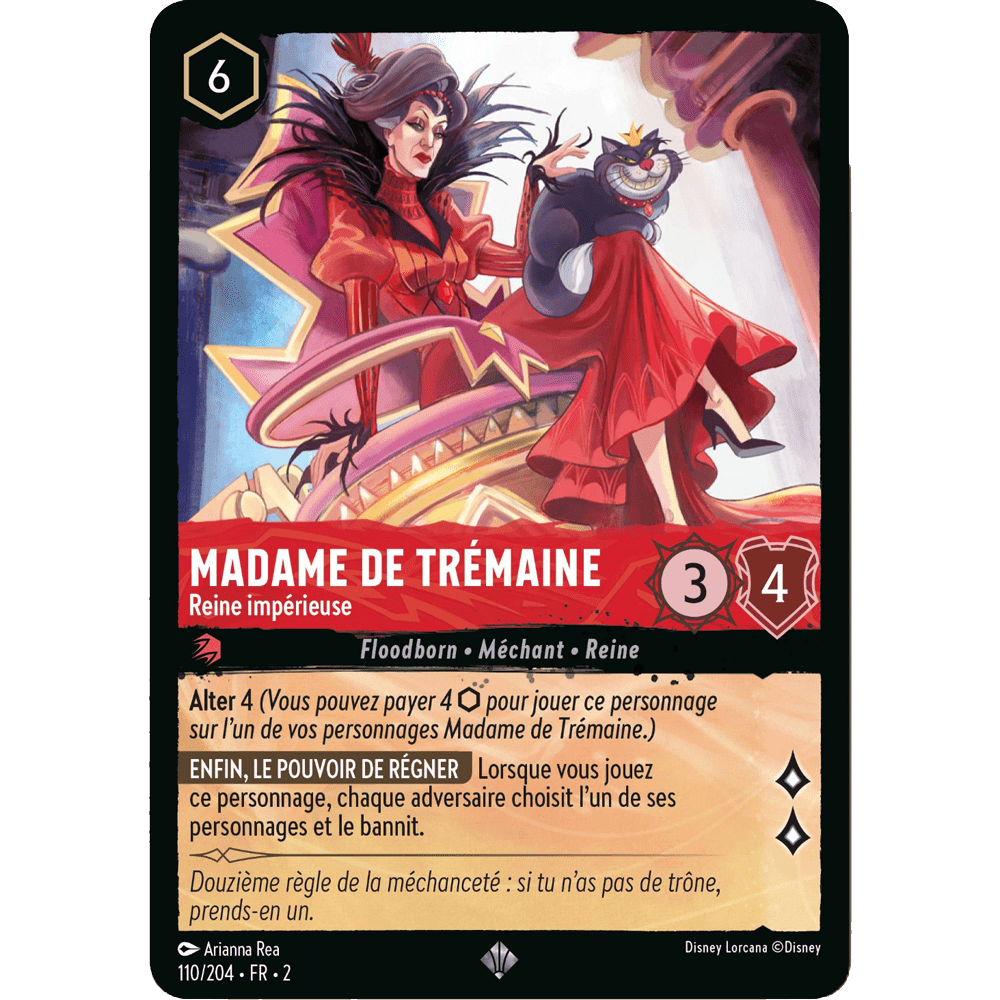 Madame de Trémaine, carte Super Rare de Lorcana