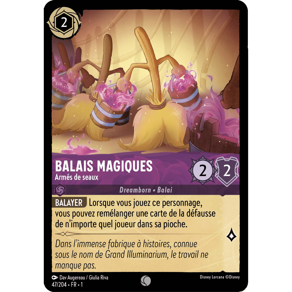 Balais Magiques 47/204 : carte Lorcana