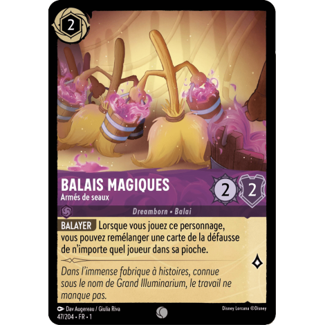 Balais Magiques 47/204 : carte Lorcana