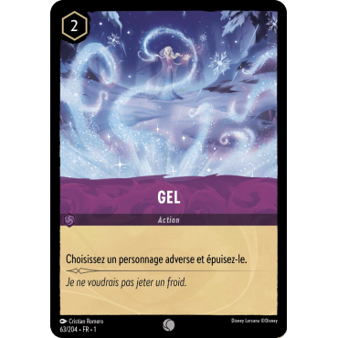Gel, carte Commune de Lorcana