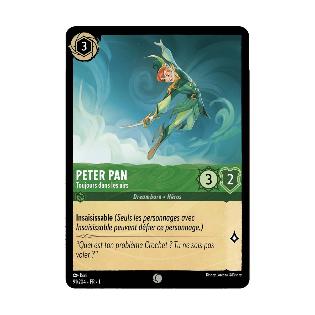 Peter Pan, carte Commune de Lorcana