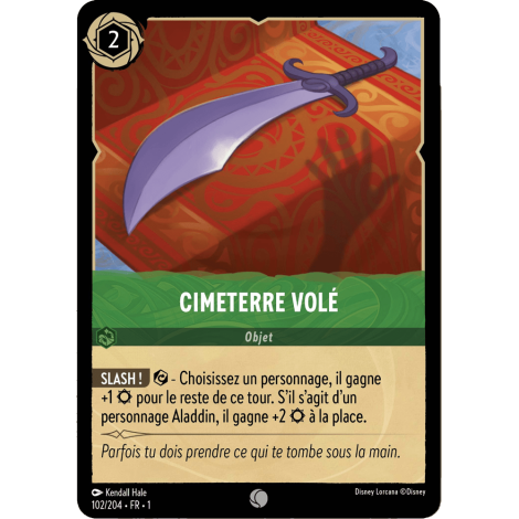 Cimeterre volé, carte Commune de Lorcana