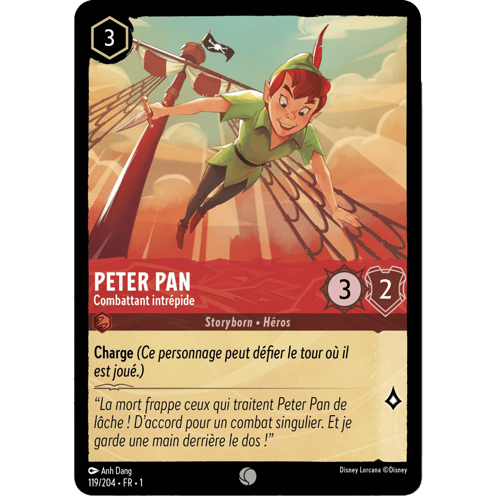 Peter Pan, carte Commune de Lorcana