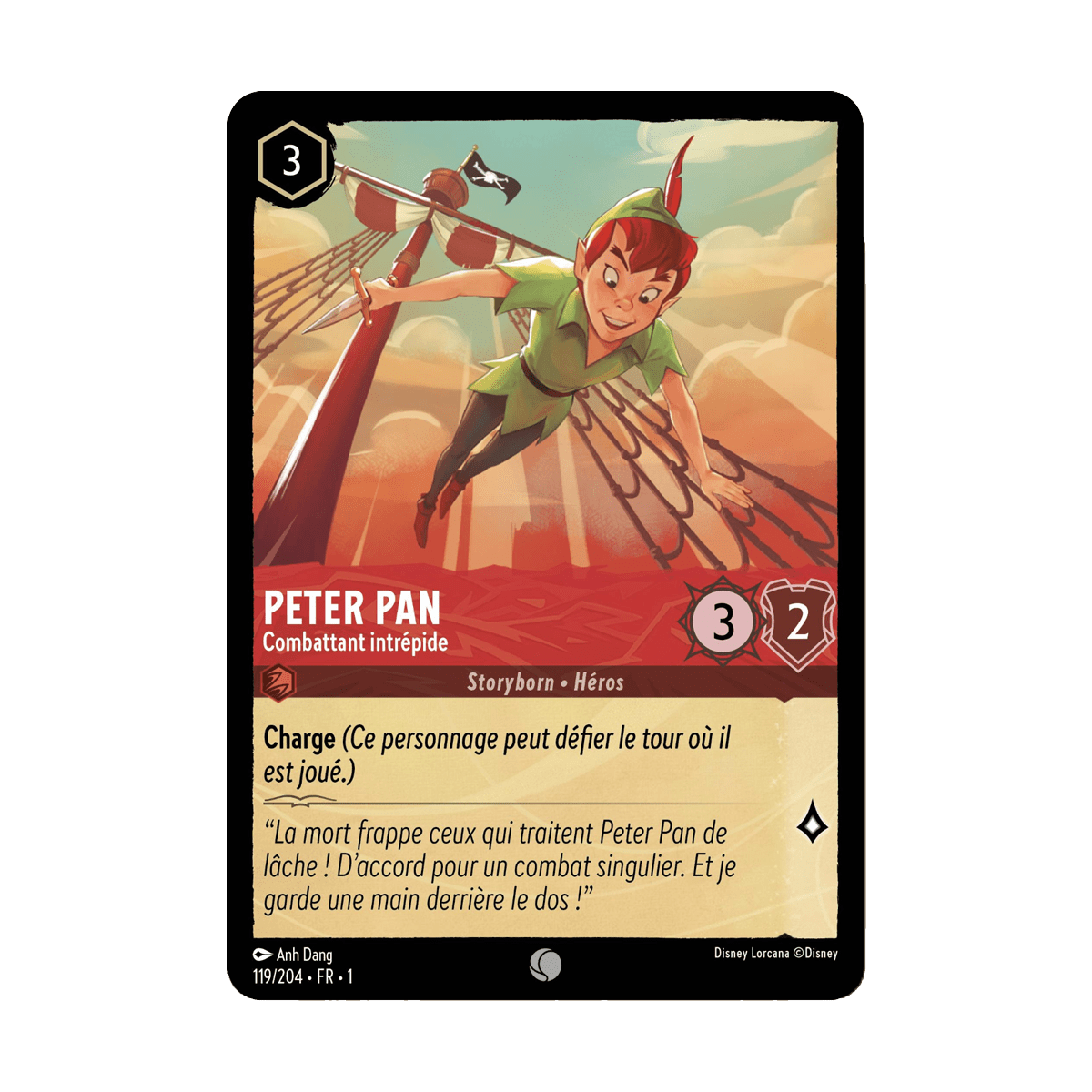 Peter Pan, carte Commune de Lorcana