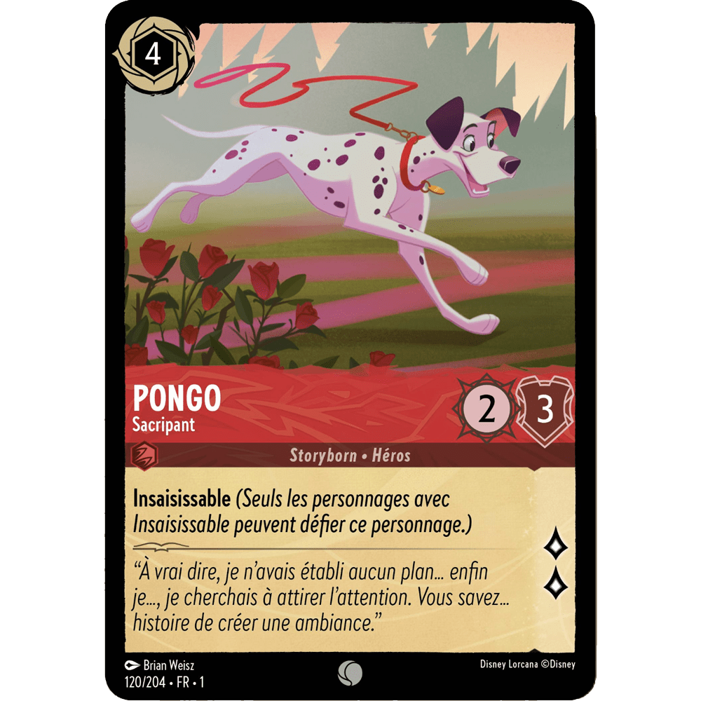 Pongo 120/204 : carte Lorcana