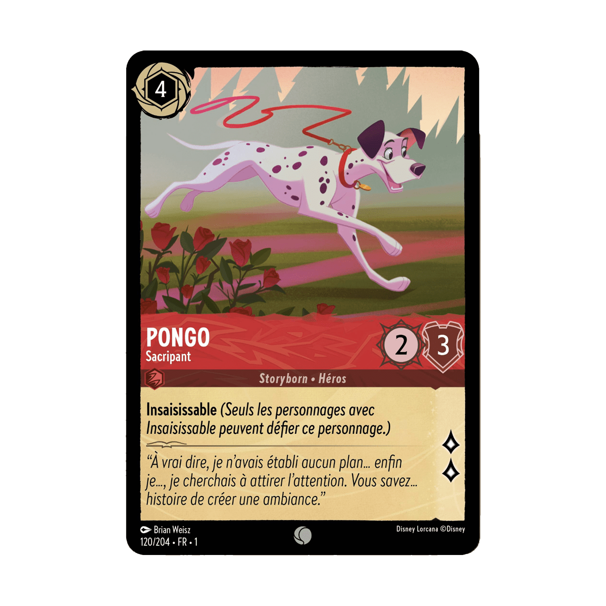 Pongo 120/204 : carte Lorcana