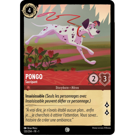 Pongo 120/204 : carte Lorcana