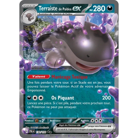 Carte Terraiste de Paldea - Double rare de Pokémon Écarlate et Violet Évolutions à Paldea 130/193