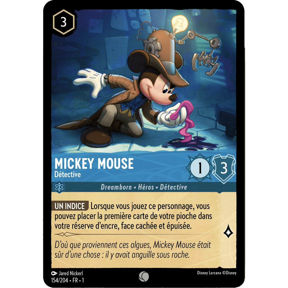 Mickey Mouse 154/204 : carte Lorcana