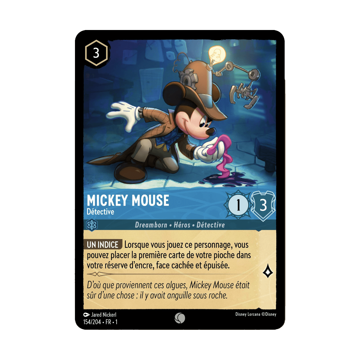 Mickey Mouse 154/204 : carte Lorcana