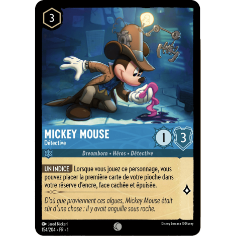 Mickey Mouse 154/204 : carte Lorcana