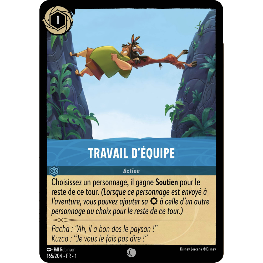 Travail d’équipe, carte Commune de Lorcana