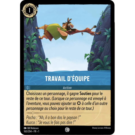 Travail d’équipe, carte Commune de Lorcana