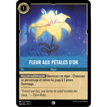 Fleur aux pétales d’or 169/204 : carte Lorcana