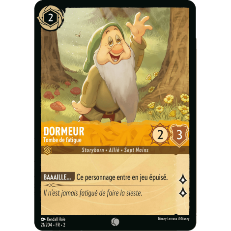 Dormeur 21/204 : carte Lorcana