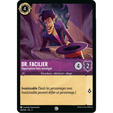 Dr. Facilier, carte Commune de Lorcana