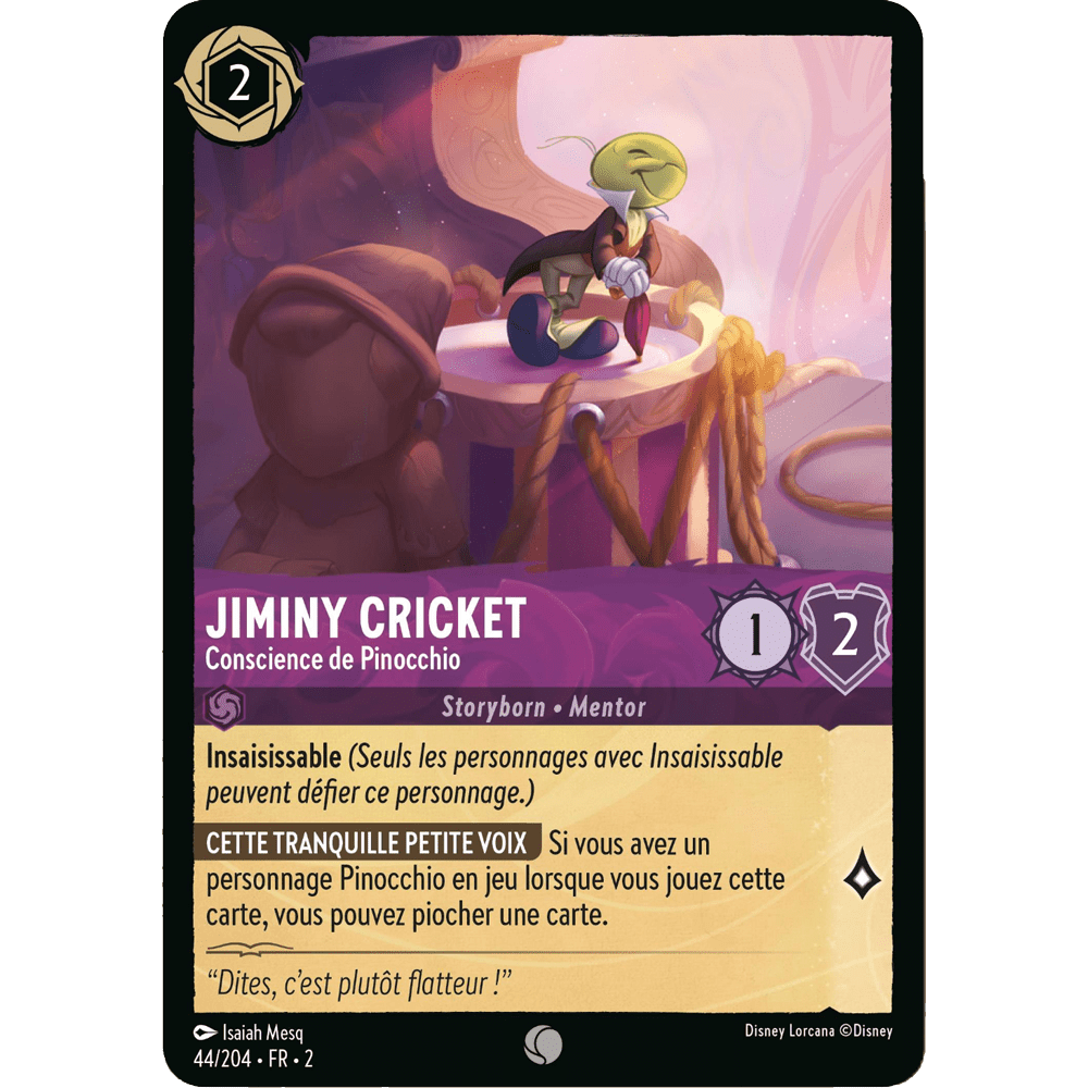 Jiminy Cricket, carte Commune de Lorcana