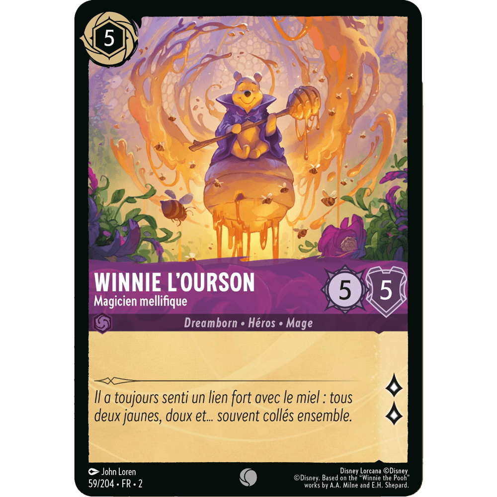 Winnie l’Ourson 59/204 : carte Lorcana