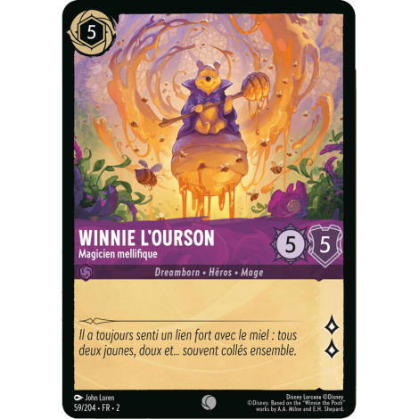 Winnie l’Ourson 59/204 : carte Lorcana