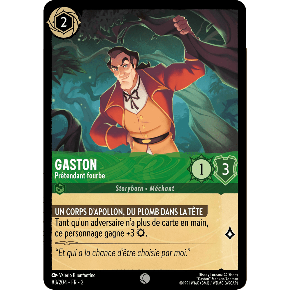 Gaston, carte Commune de Lorcana