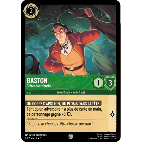 Gaston, carte Commune de Lorcana