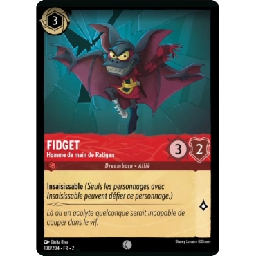 Fidget 108/204 : carte Lorcana