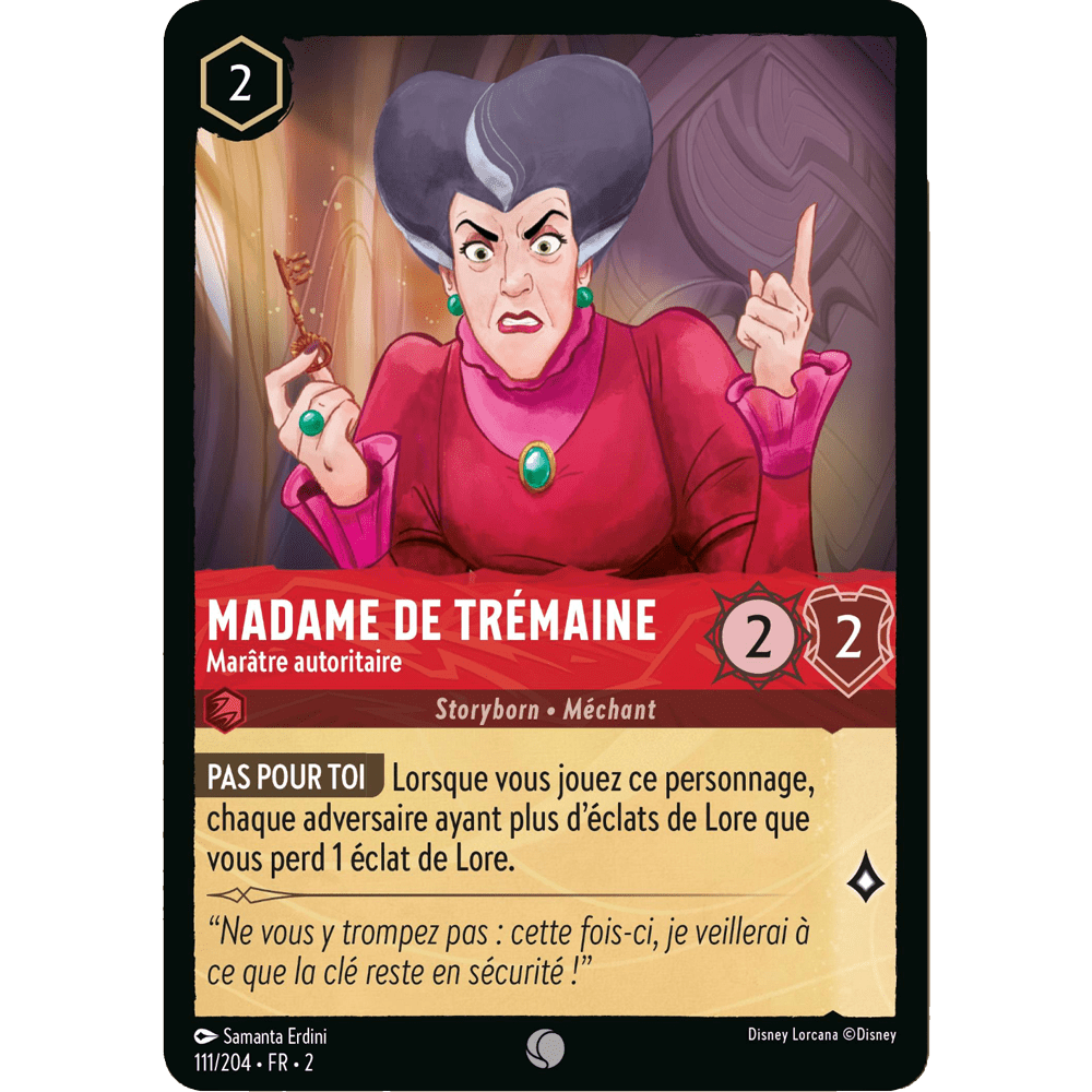 Madame de Trémaine 111/204 : carte Lorcana