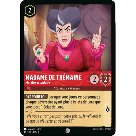 Madame de Trémaine 111/204 : carte Lorcana