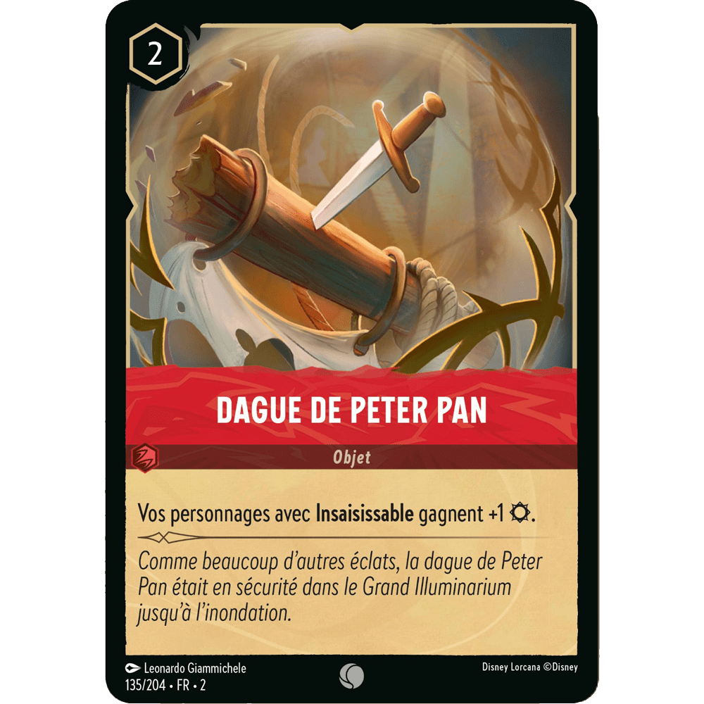 Dague de Peter Pan - Lorcana Chapitre 2 : L'Ascension des Floodborn