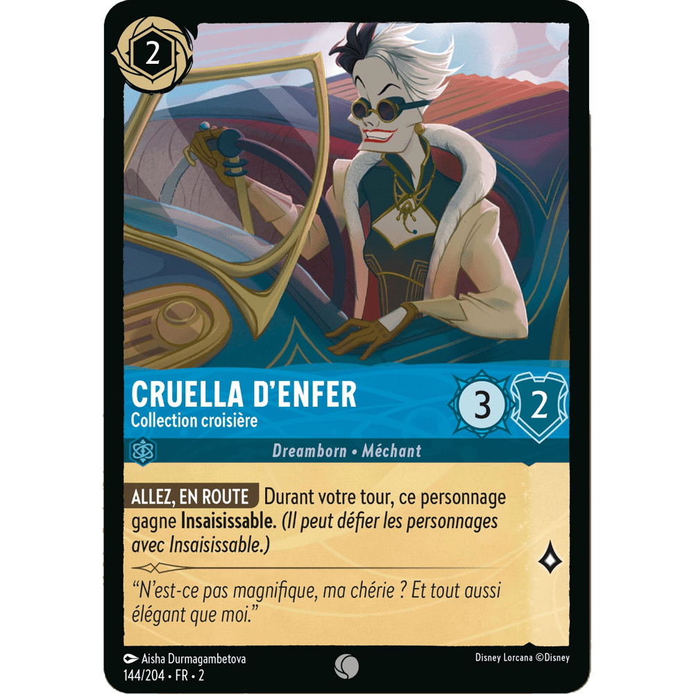 Cruella d’enfer 144/204 : carte Lorcana