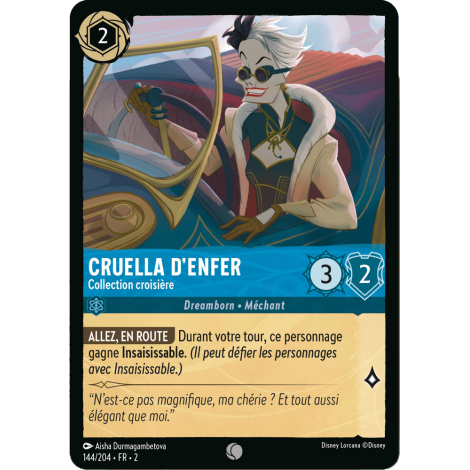 Cruella d’enfer 144/204 : carte Lorcana