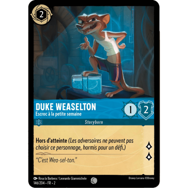 Duke Weaselton, carte Commune de Lorcana