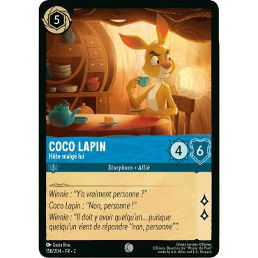 Coco Lapin 158/204 : carte Lorcana