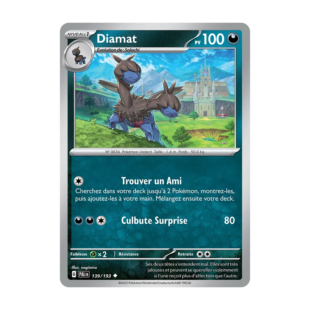 Diamat 139/193 : Joyau Peu commune (Brillante) de l'extension Pokémon Écarlate et Violet Évolutions à Paldea