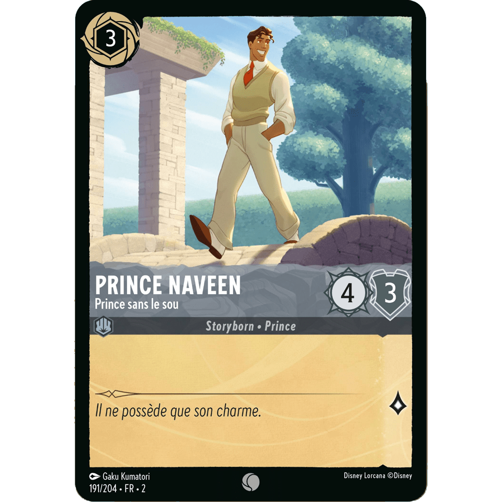 Prince Naveen 191/204 : carte Lorcana