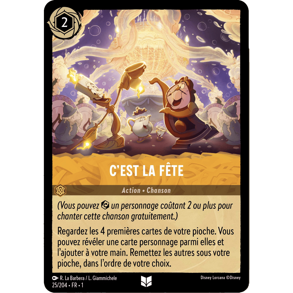 C’est la fête, carte Peu Commune de Lorcana