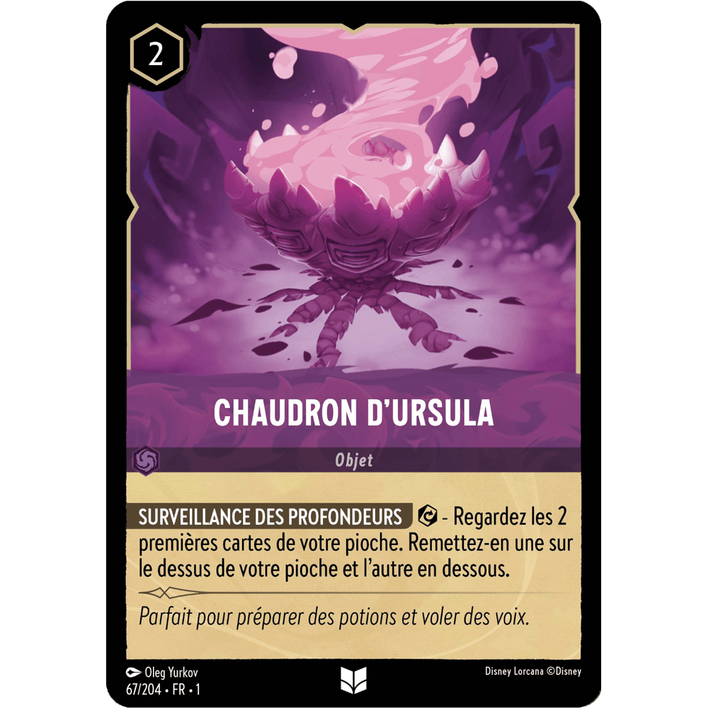 Chaudron d’Ursula, carte Peu Commune de Lorcana