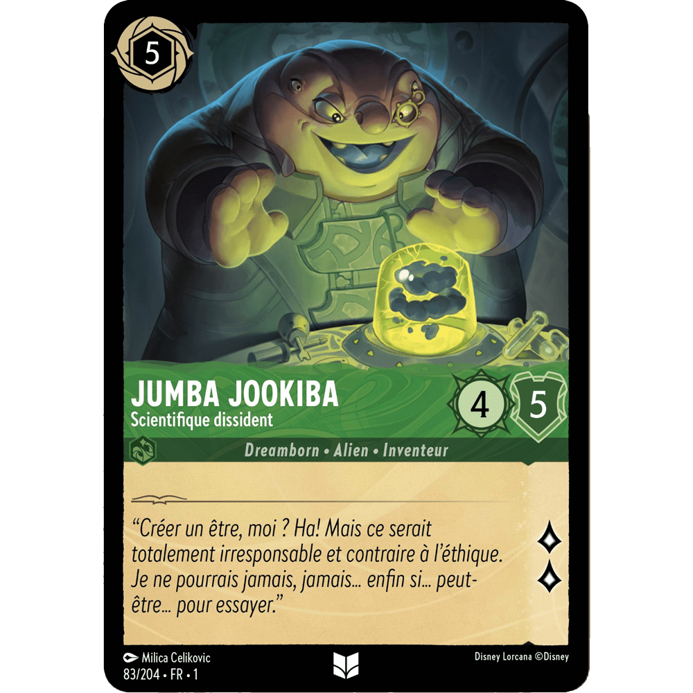 Jumba Jookiba, carte Peu Commune de Lorcana