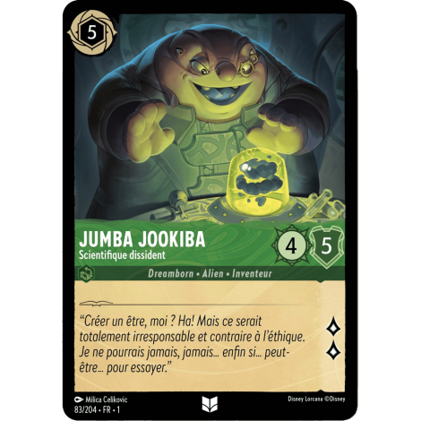 Jumba Jookiba, carte Peu Commune de Lorcana