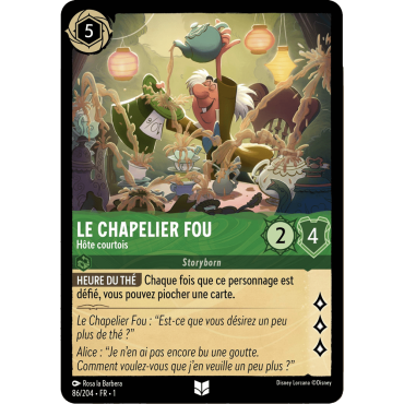 Chapelier Fou, carte Peu Commune de Lorcana