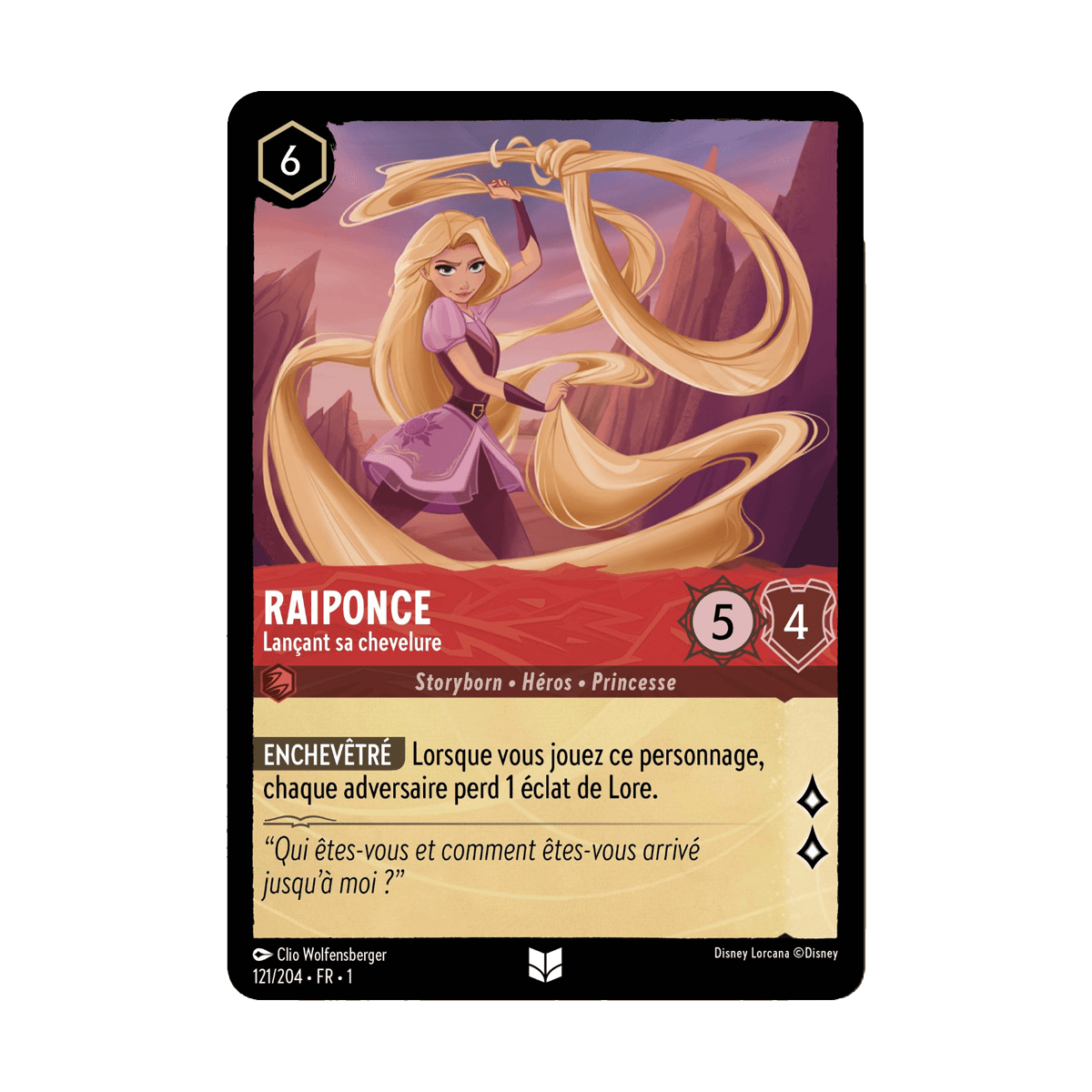 Raiponce 121/204 : carte Lorcana