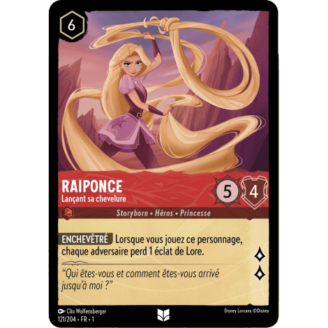 Raiponce 121/204 : carte Lorcana