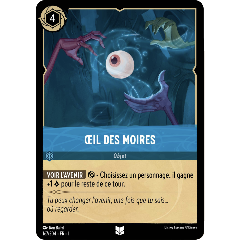 Oeil des Moires, carte Peu Commune de Lorcana