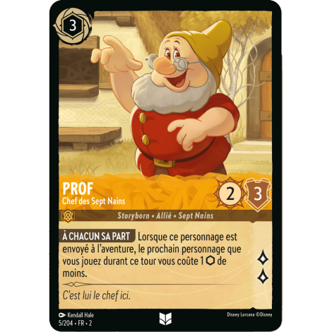 Prof 5/204 : carte Lorcana