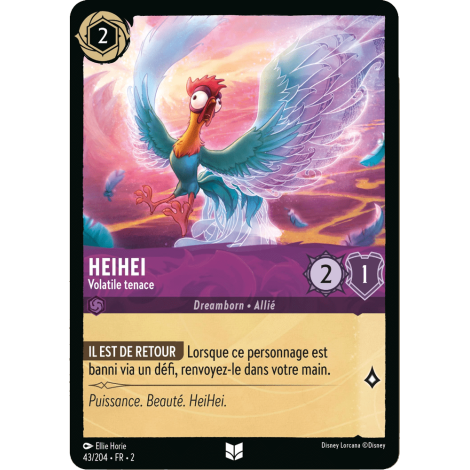 Heihei, carte Peu Commune de Lorcana