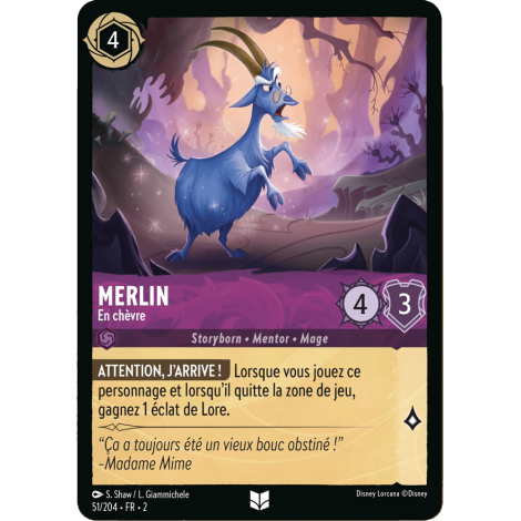 Merlin 51/204 : carte Lorcana