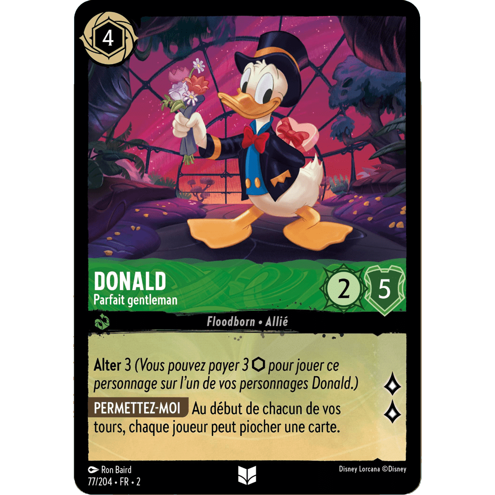 Donald 77/204 : carte Lorcana