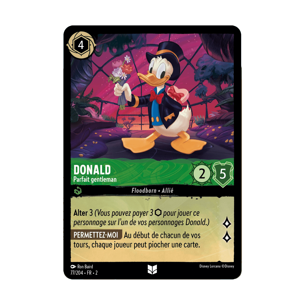 Donald 77/204 : carte Lorcana