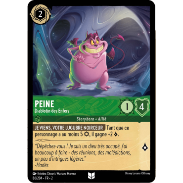 Peine 86/204 : carte Lorcana